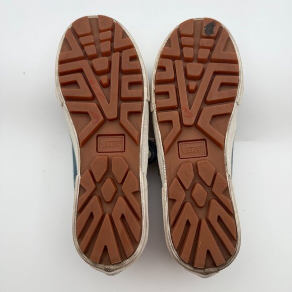 Vans Womens Mary Jane Shoes Sneakers Blue Denim Style 93 Buckle Platform Size‎ 5 - Picture 5 of 5